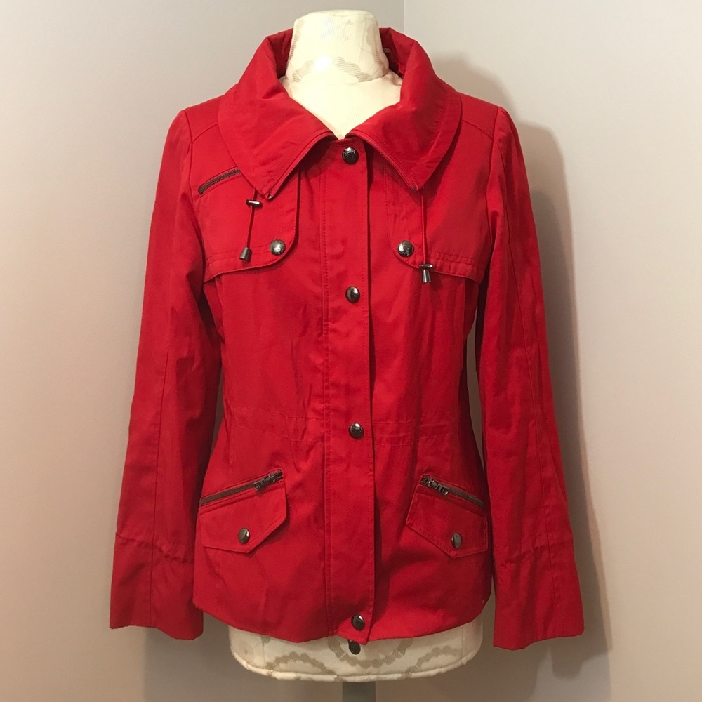 Guess Women’s red jacket. Size medium